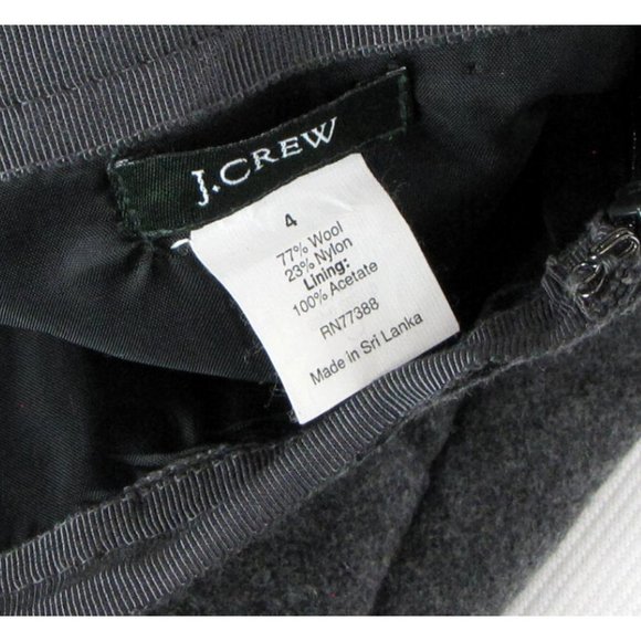 SALE! Wool Gray Short Mini Skirt - Picture 3 of 3